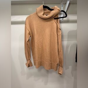 Womens off the shoulder turtle neck sweater